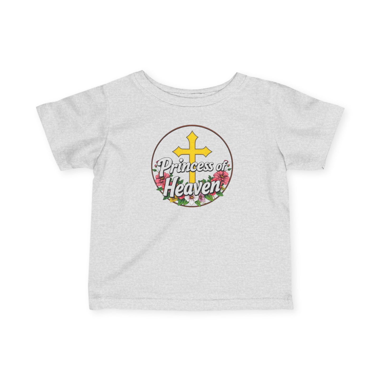 Infant Girls’ “Princess of Heaven” Christian T-Shirt – Faith-Inspired Baby Tee