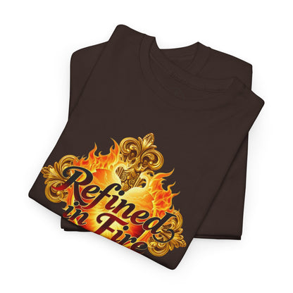 Refined in Fire — Men's Ornate Christian T-Shirt