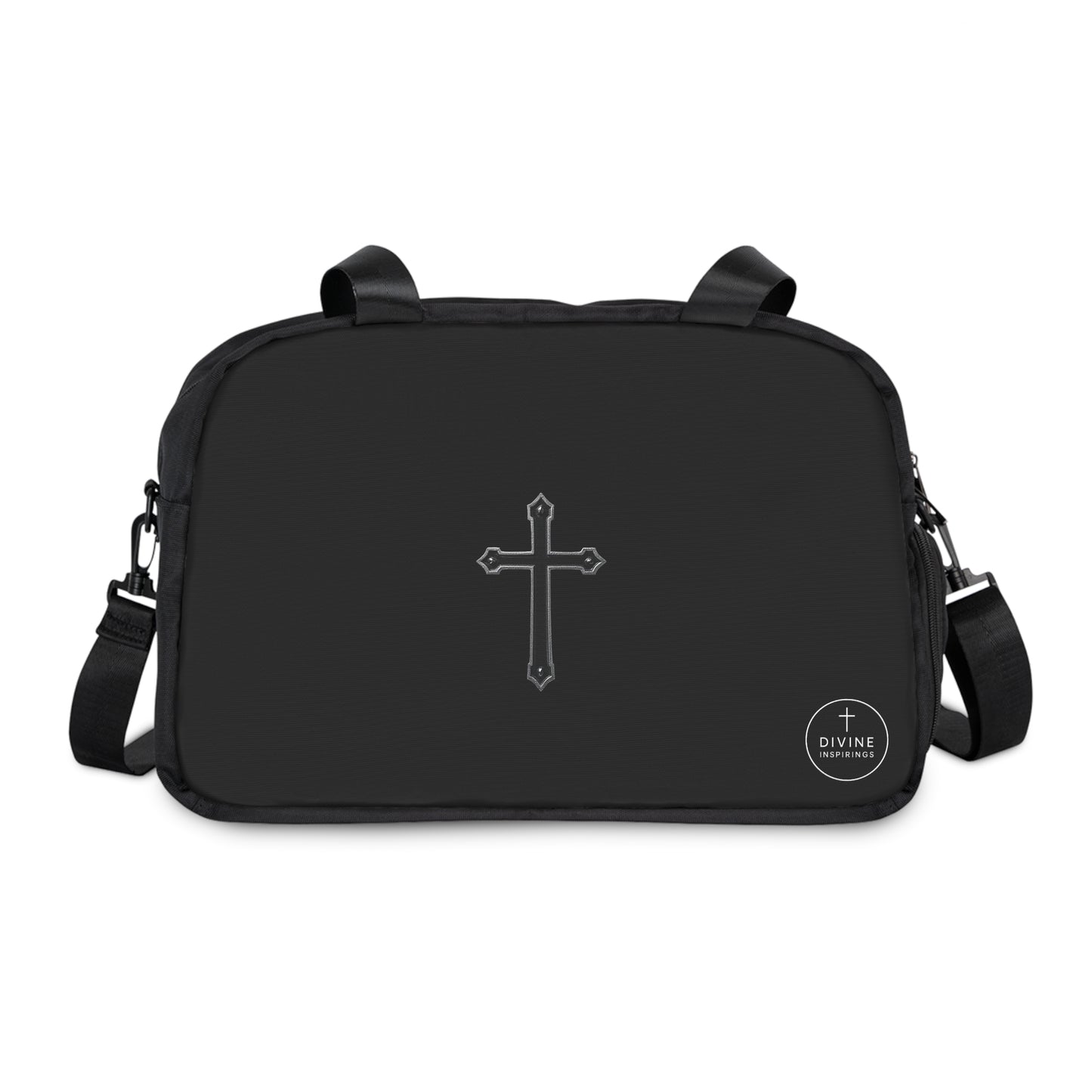 Divine Strength Fitness Bag in Black – Faith in Motion