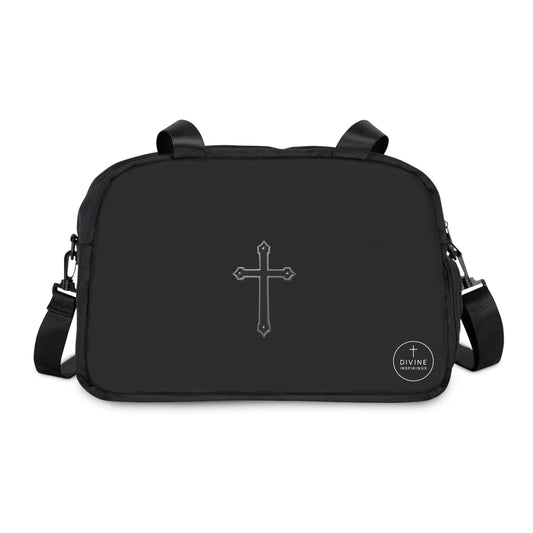 Divine Strength Fitness Bag in Black – Faith in Motion