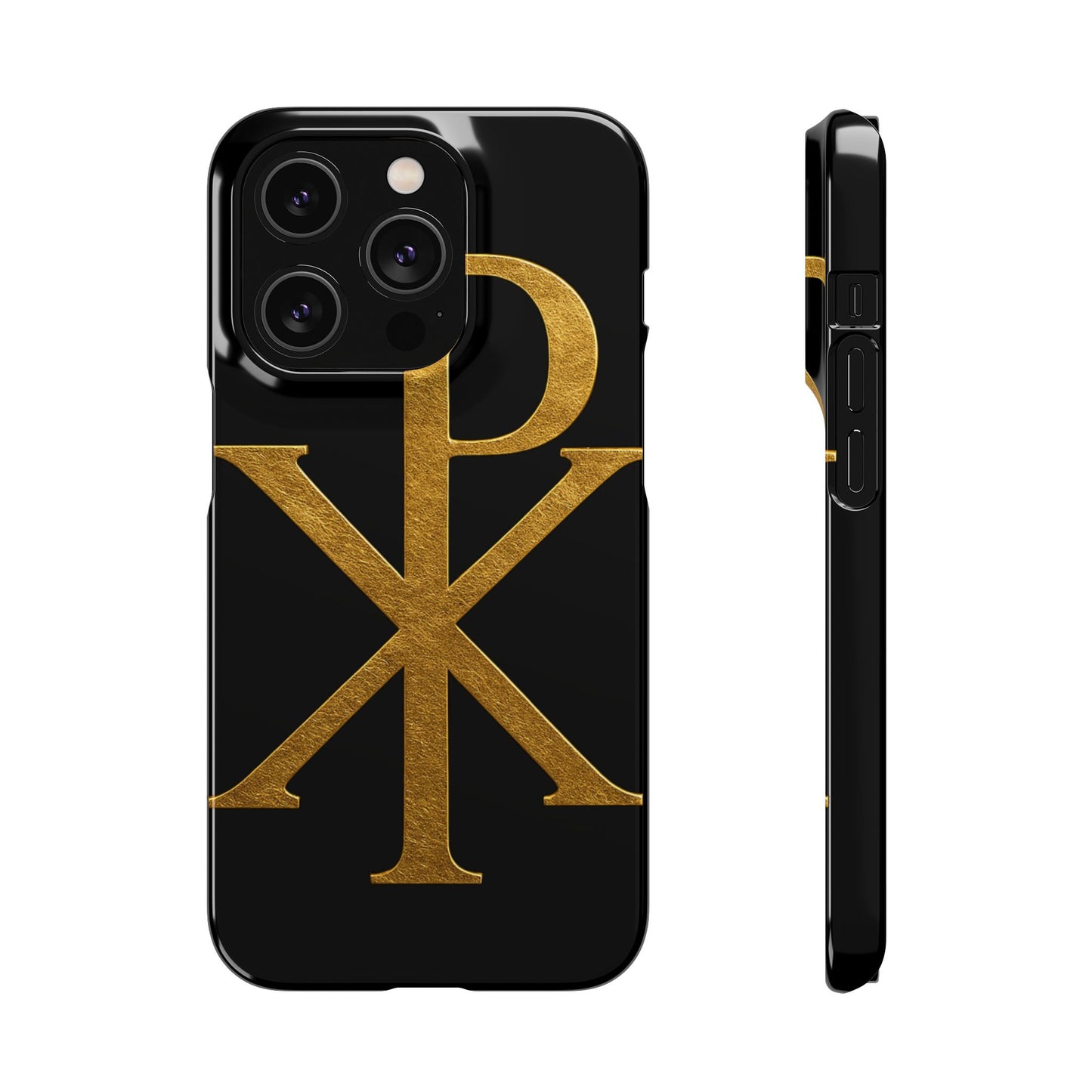 Black Chi Rho Snap Case for iPhone – The Way, Truth & Life