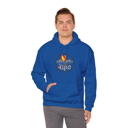Men’s “Hand Built By God” Christian Hoodie – Bold Faith Identity Pullover