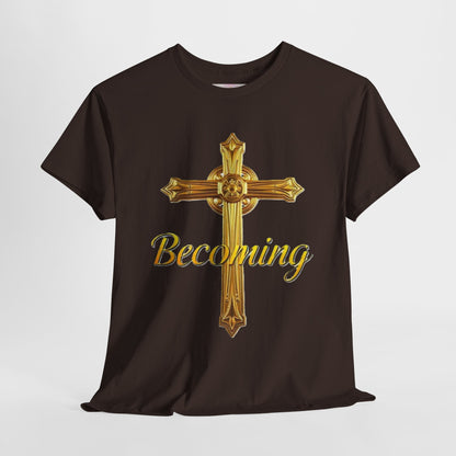 Becoming Men’s Faith Tee – Philippians 1:6 Edition (Light Lettering)