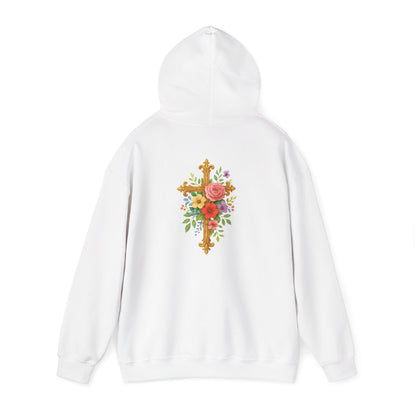 Floral Cross Women’s Christian Hoodie