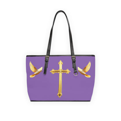 Faith, Peace, and Renewal Shoulder Bag in Mauve