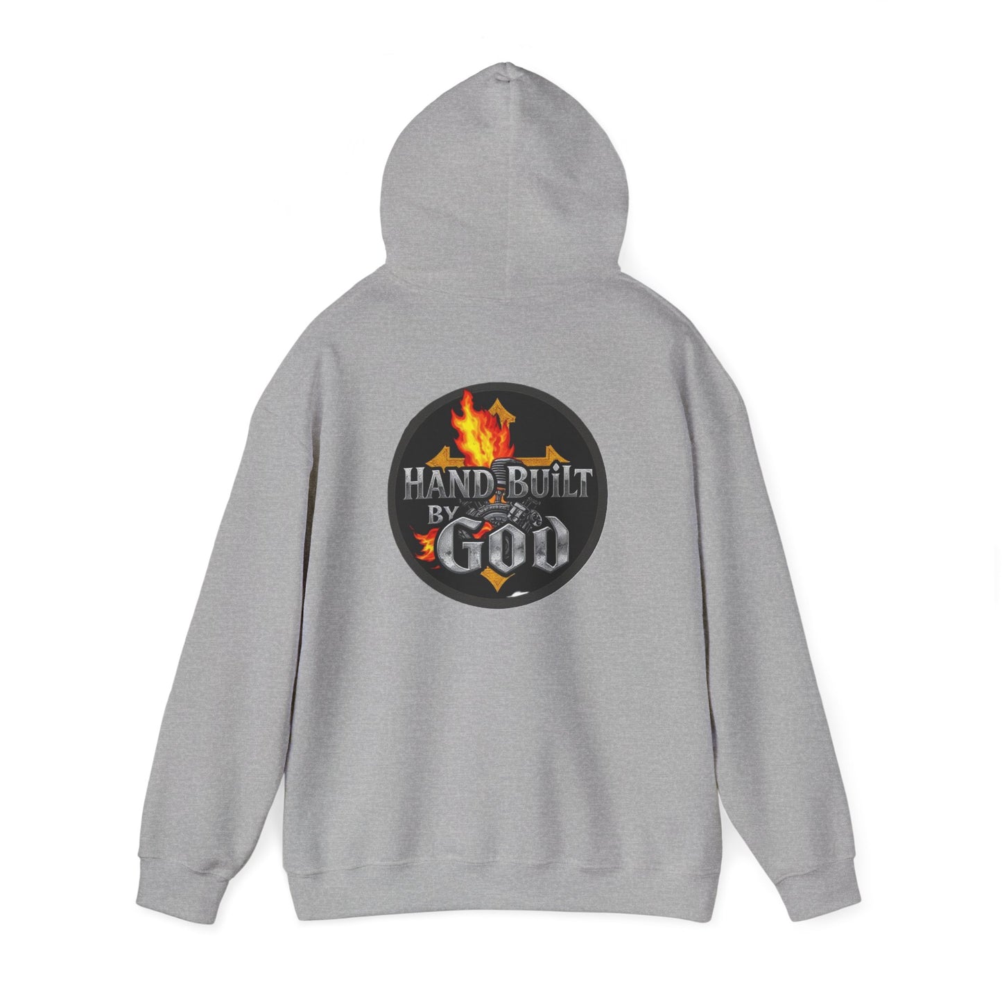 Hand Built By God - Bold Christian Men’s Hoodie