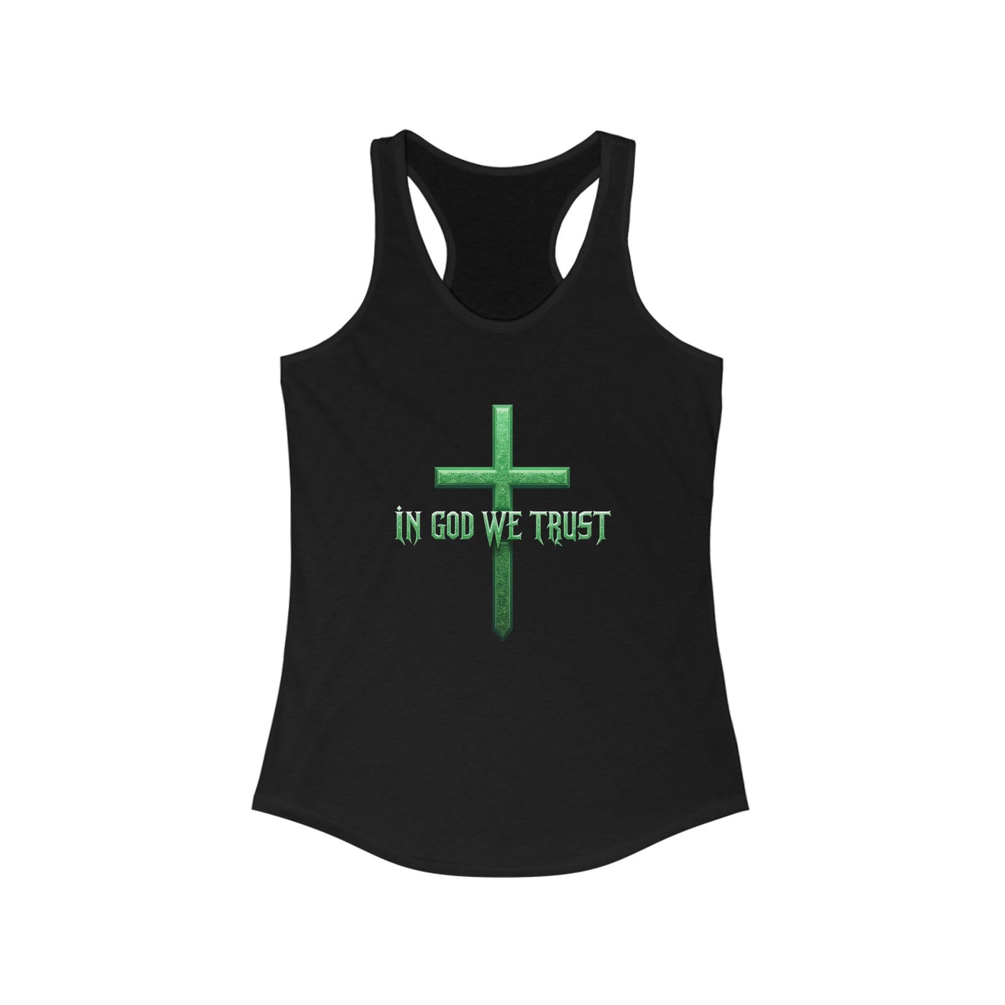 In God We Trust | Women’s Racerback Tank – Faith in Motion
