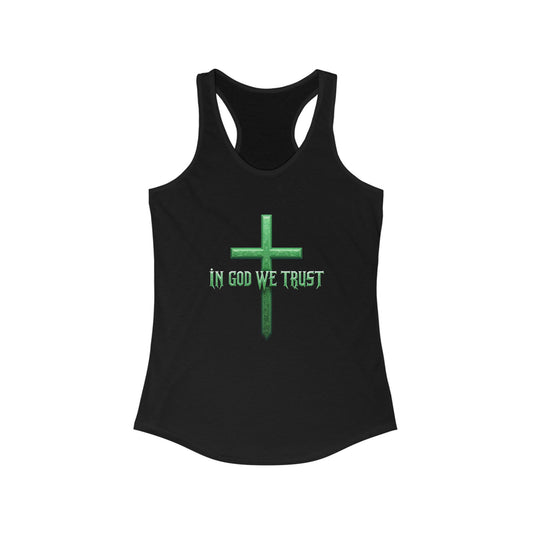In God We Trust | Women’s Racerback Tank – Faith in Motion