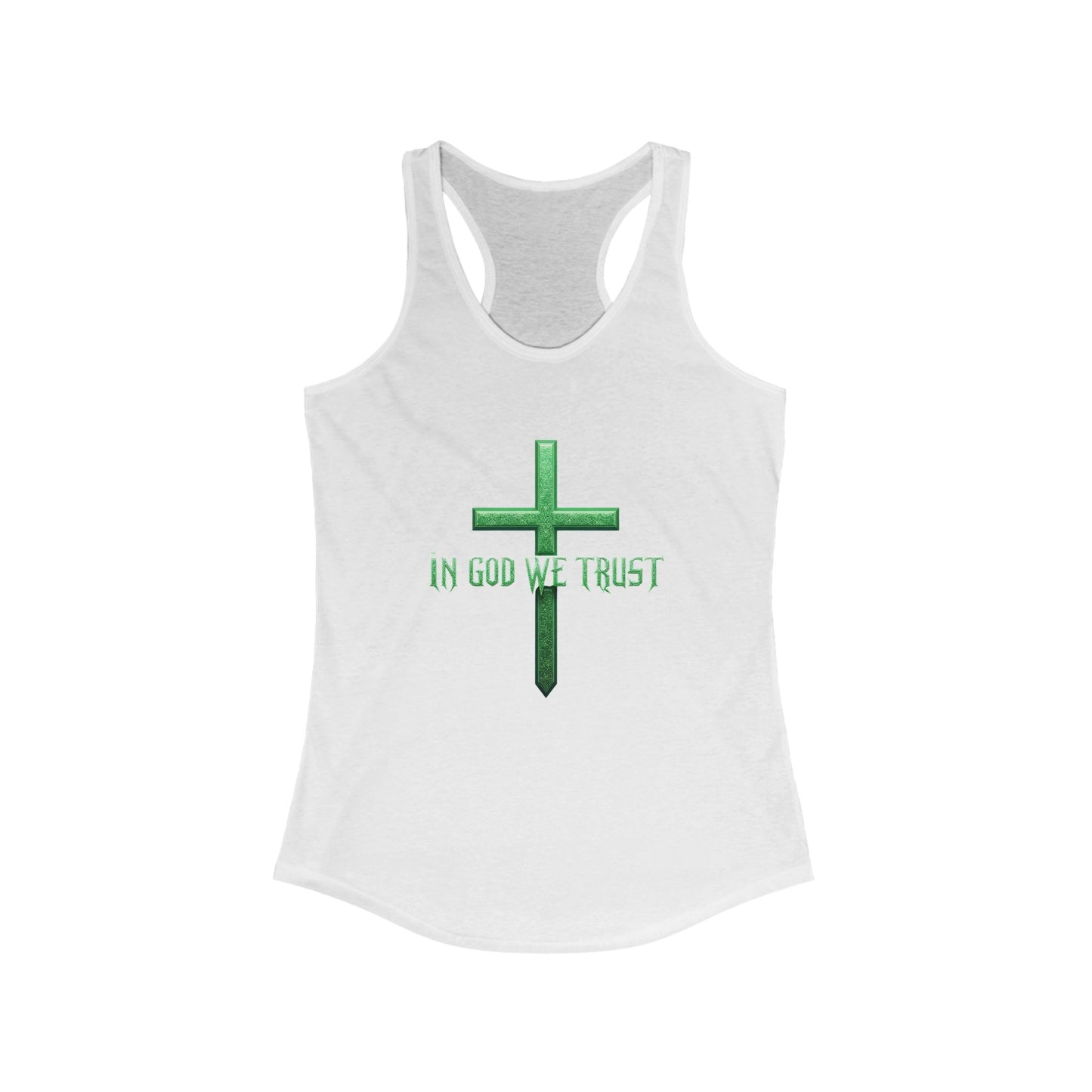 In God We Trust | Women’s Racerback Tank – Faith in Motion