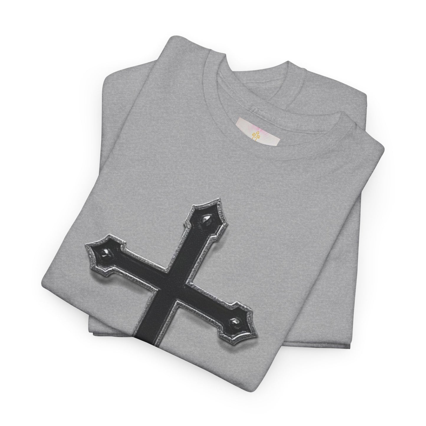 Warrior’s Cross Men’s Christian T-Shirt – Black Cross | Ephesians 6:11