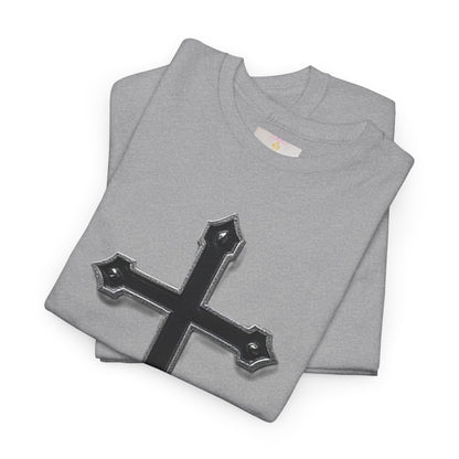 Warrior’s Cross Men’s Christian T-Shirt – Black Cross | Ephesians 6:11