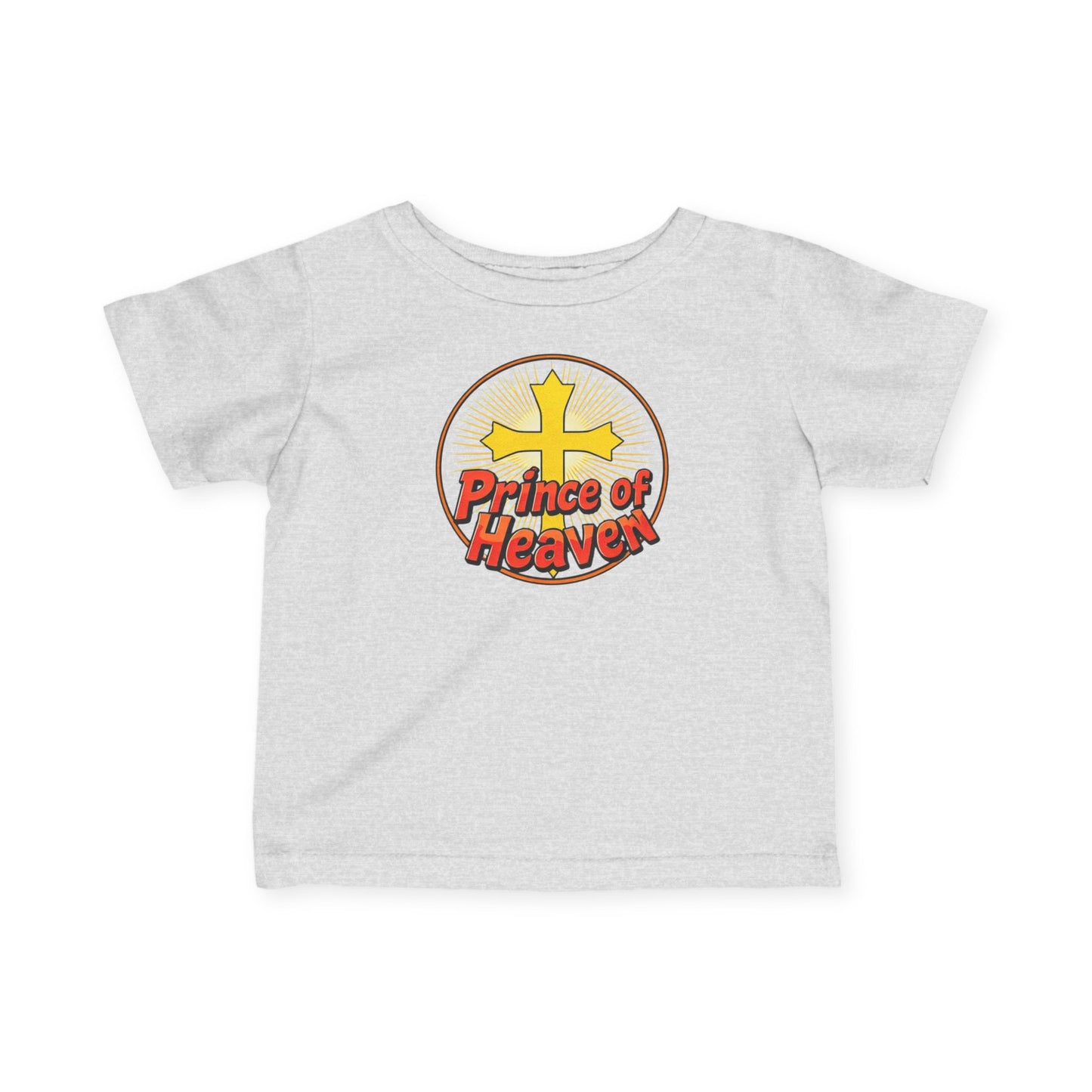 Infant Boys’ “Prince of Heaven” Christian T-Shirt – Soft Faith-Inspired Baby Tee