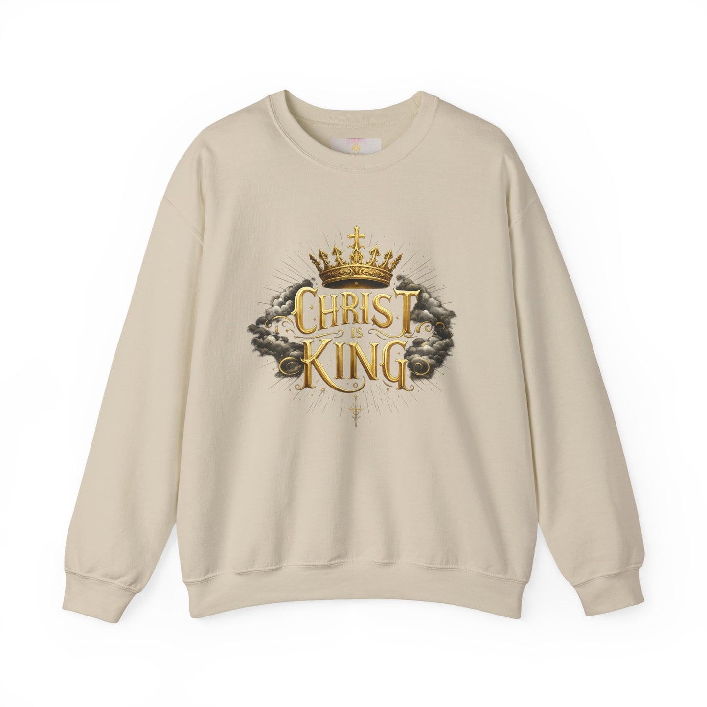 Christ is King (Gold) - Women's Christian Sweatshirt