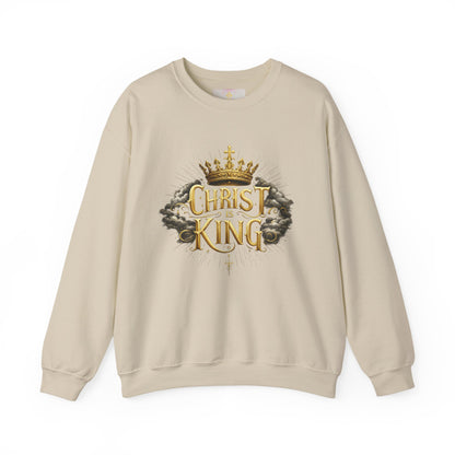Christ is King (Gold) - Women's Christian Sweatshirt