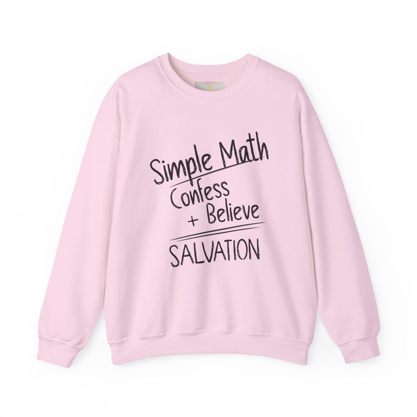Simple Math Women’s Sweatshirt – Faith Pullover (Black Chalk)