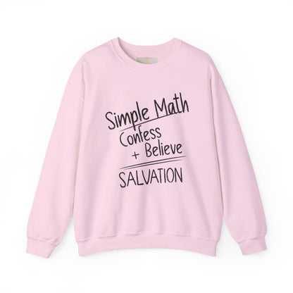 Simple Math Women’s Sweatshirt – Faith Pullover (Black Chalk)