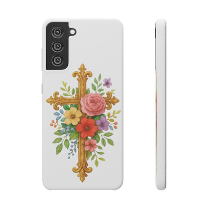 Floral Cross Snap Case for Samsung – Faith in Bloom