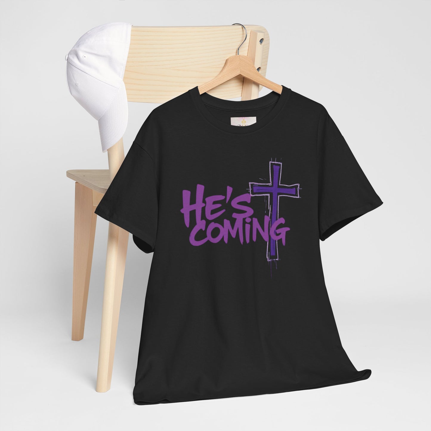 Bold Faith Men’s T-Shirt – “He’s Coming” Prophetic Christian Apparel