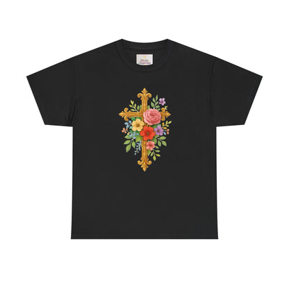 Floral Cross Tee - Women's Christian Apparel