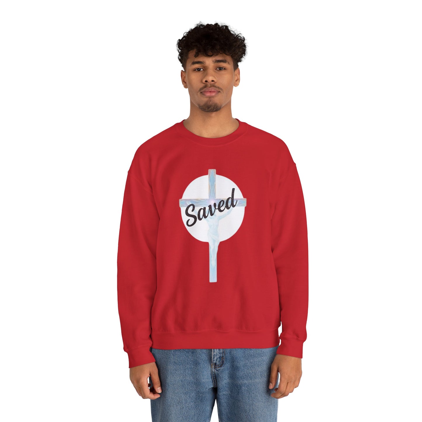 Saved - Men's Christian Sweatshirt of Faith