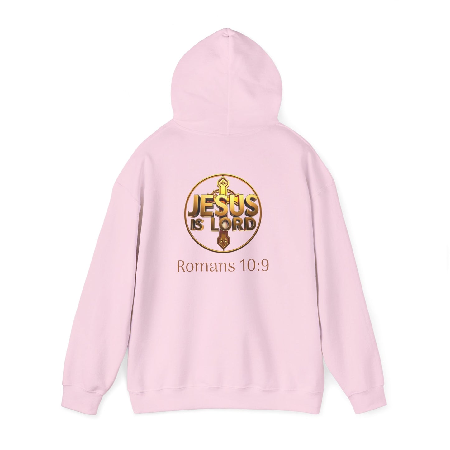 Jesus is Lord - Women's Christian Hoodie with Golden Cross