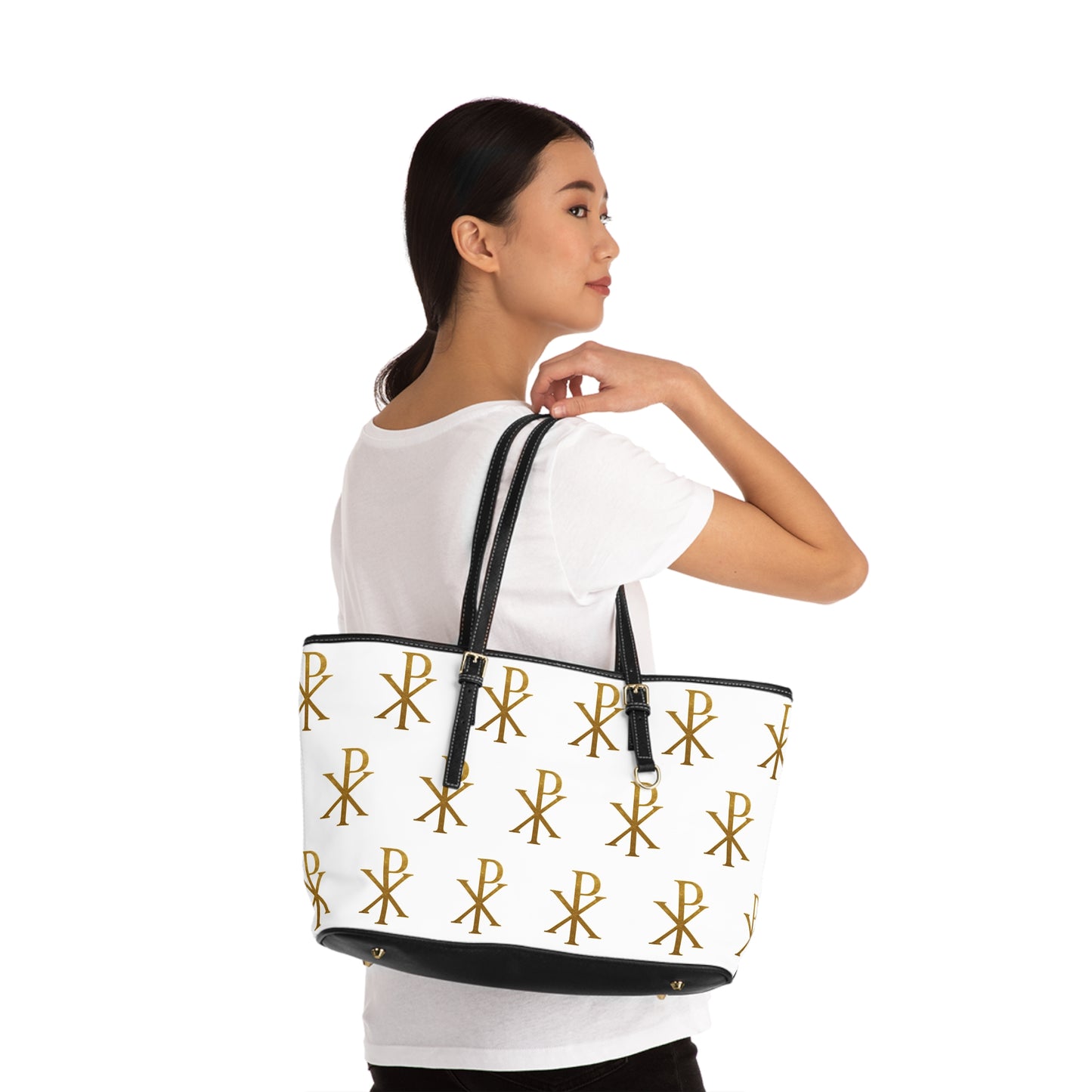 Gold Chi Rho Shoulder Bag – Timeless Elegance with Meaning