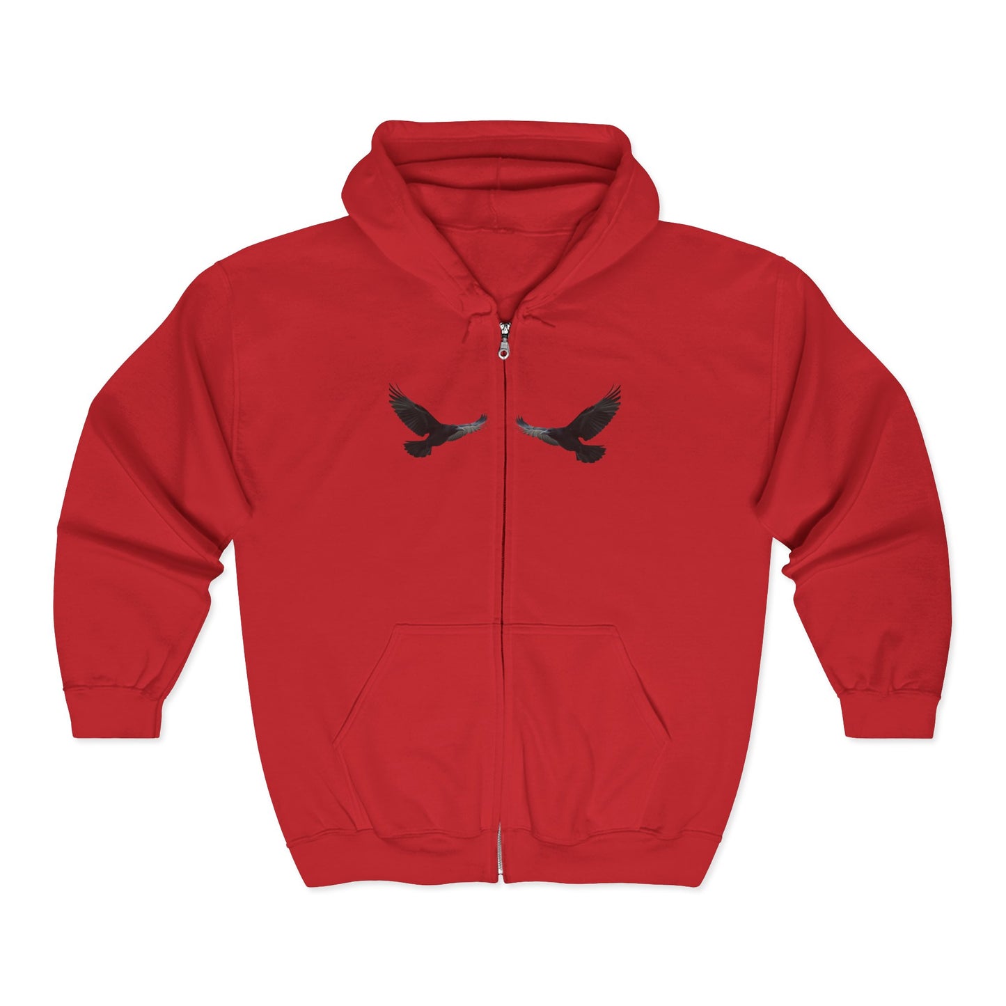 Faithful Watchers” – Cross & Crows Men’s Zip-Up Hoodie