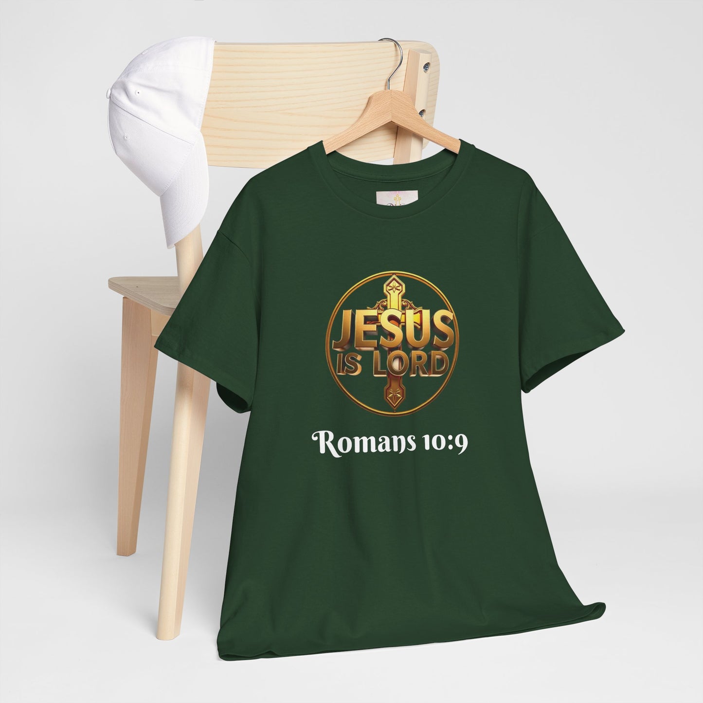 Jesus Is Lord / He Is Risen Christian Tee – Men’s Bold Faith Statement (White Lettering)