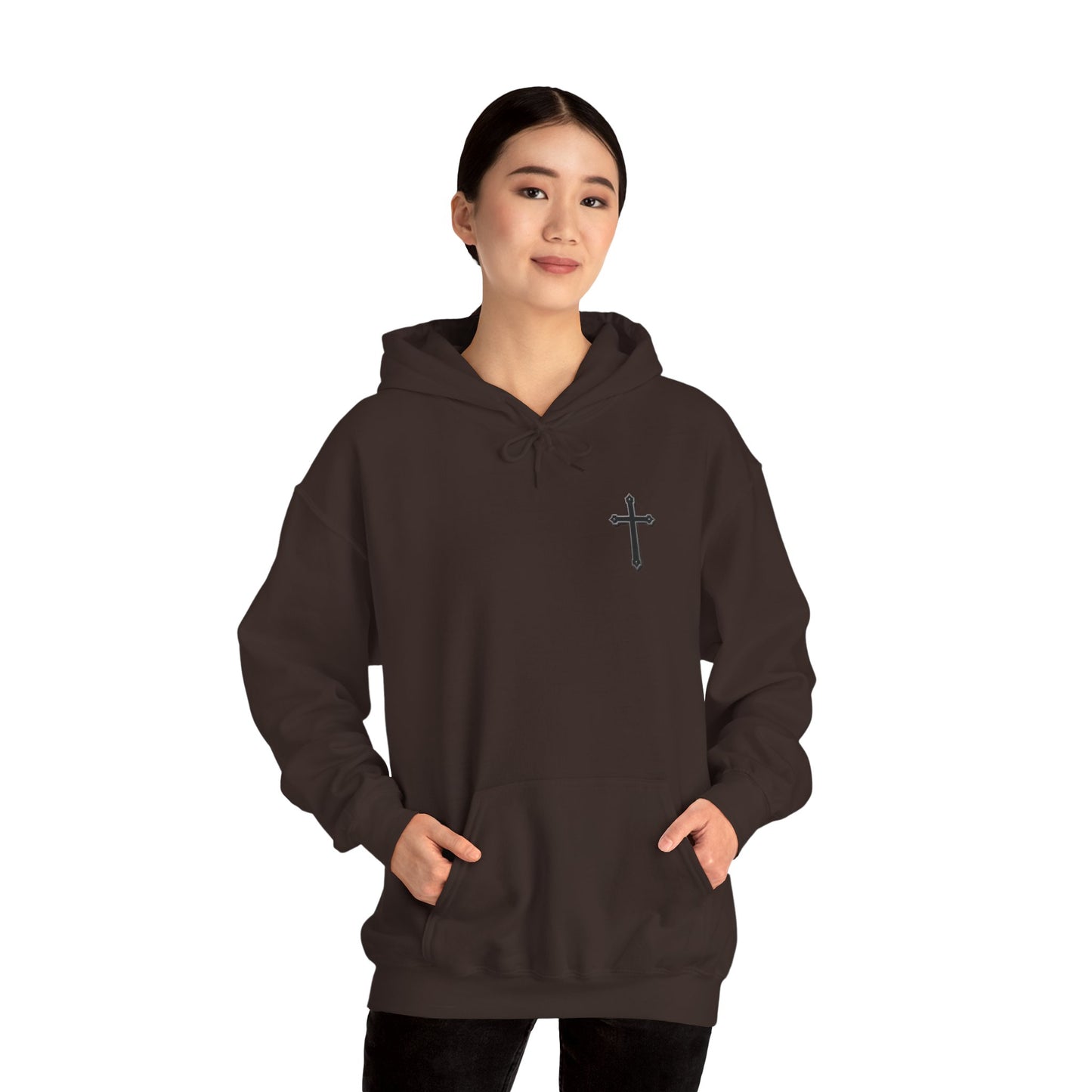 Black Cross Women’s Hoodie – Christian Apparel