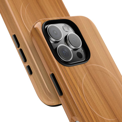 Natural Wood Grain Design - iPhone Magnetic Tough Case