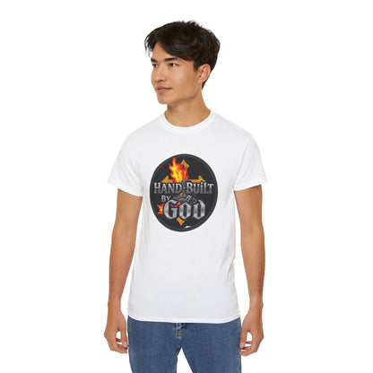 Men’s “Hand Built By God” Christian T-Shirt