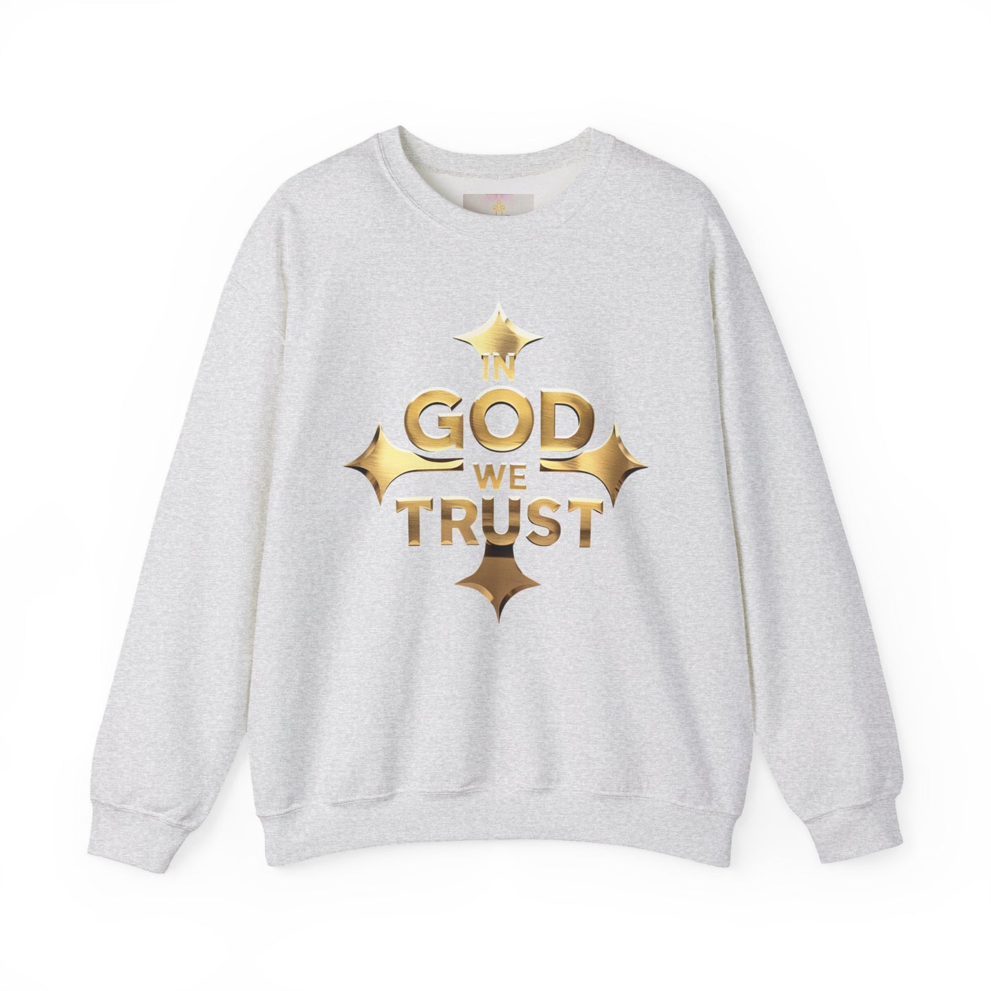 Golden Grace – “In God We Trust” Christian Women’s Sweatshirt
