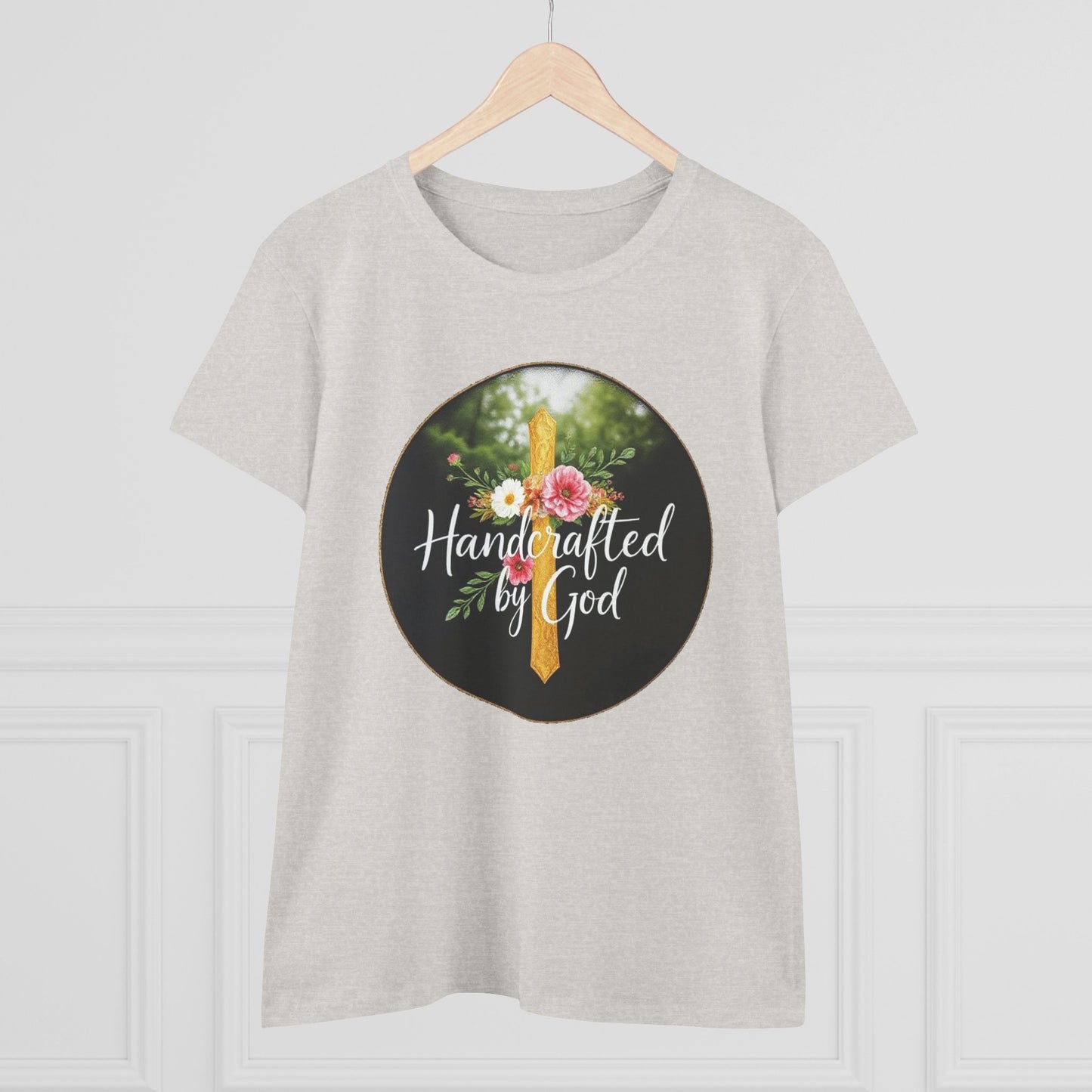 Handcrafted by God – Women’s Faith-Inspired Tee