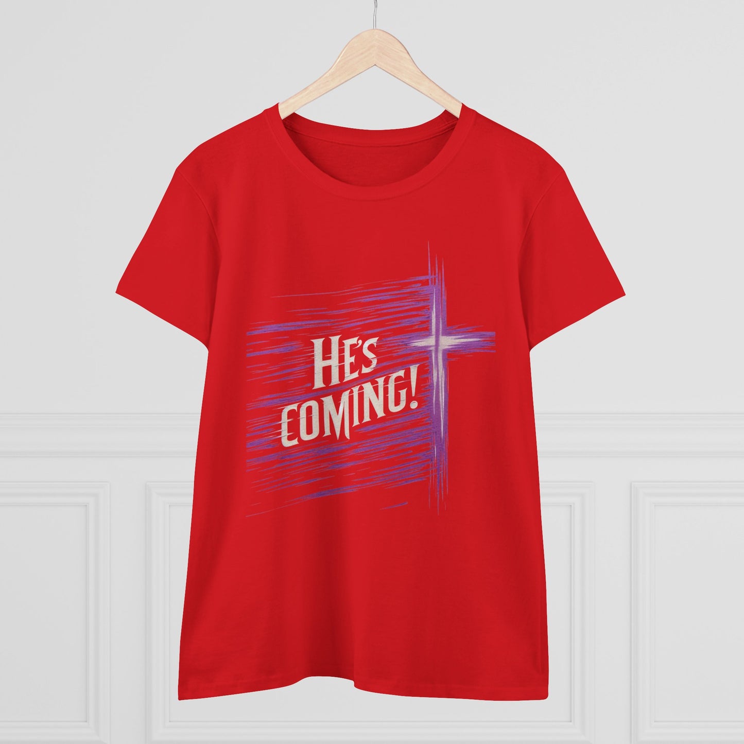 Prepare the Way – Women's Christian Tee Featuring "He’s Coming" Message