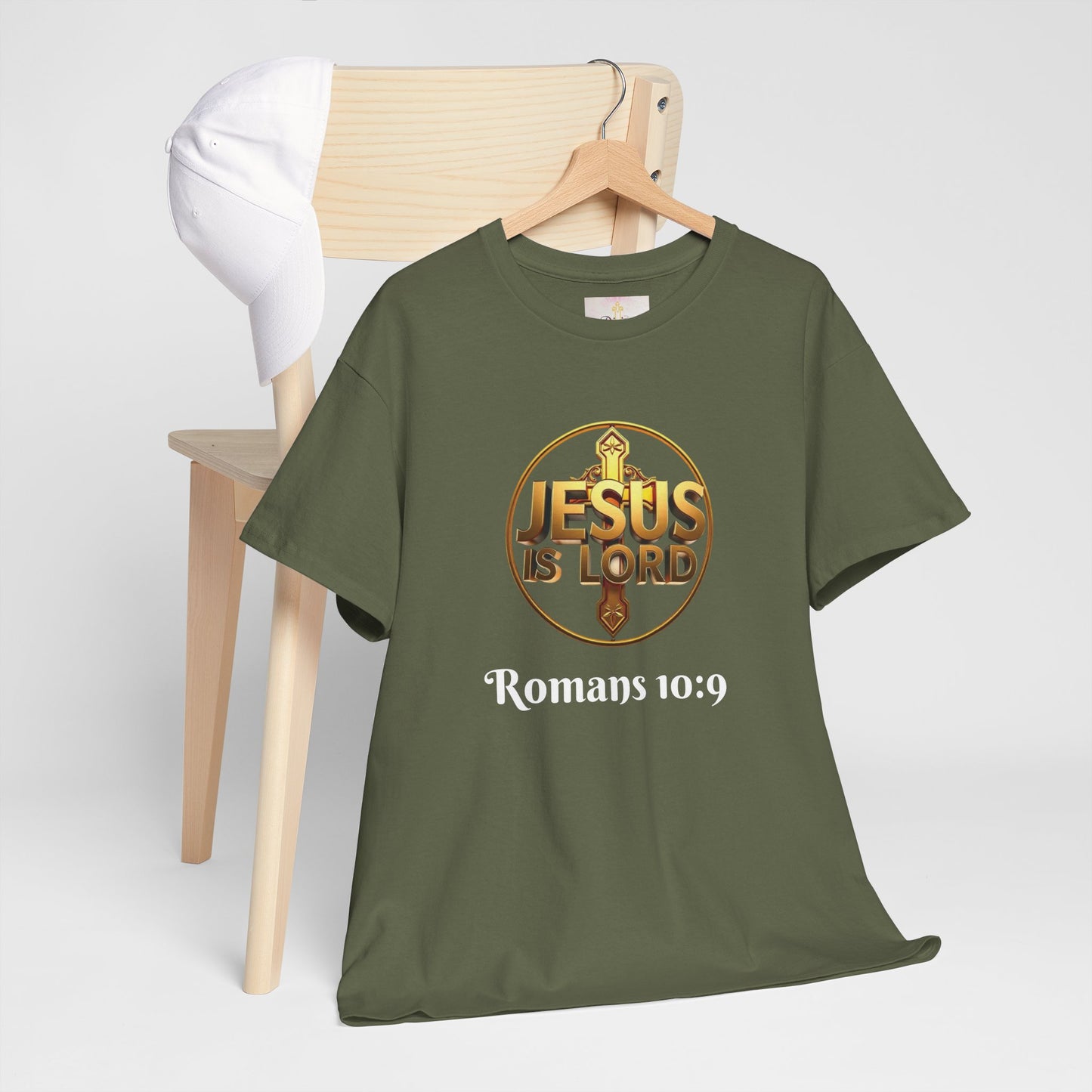 Jesus Is Lord / He Is Risen Christian Tee – Men’s Bold Faith Statement (White Lettering)