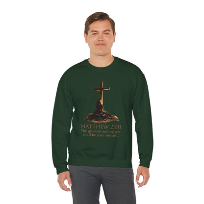 Humble Servant - Men's Christian Sweatshirt (Front Design)