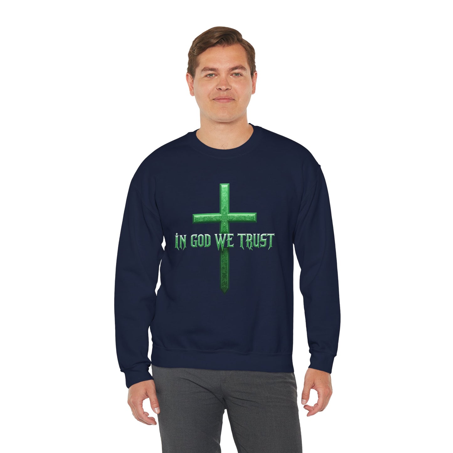 In God We Trust (Matrix) - Men's Christian Sweater