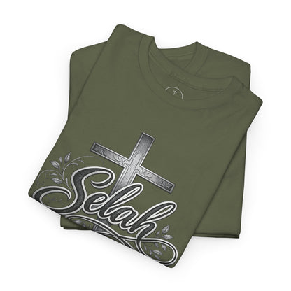 Selah Cross Tee — Men's Christian T‑Shirt