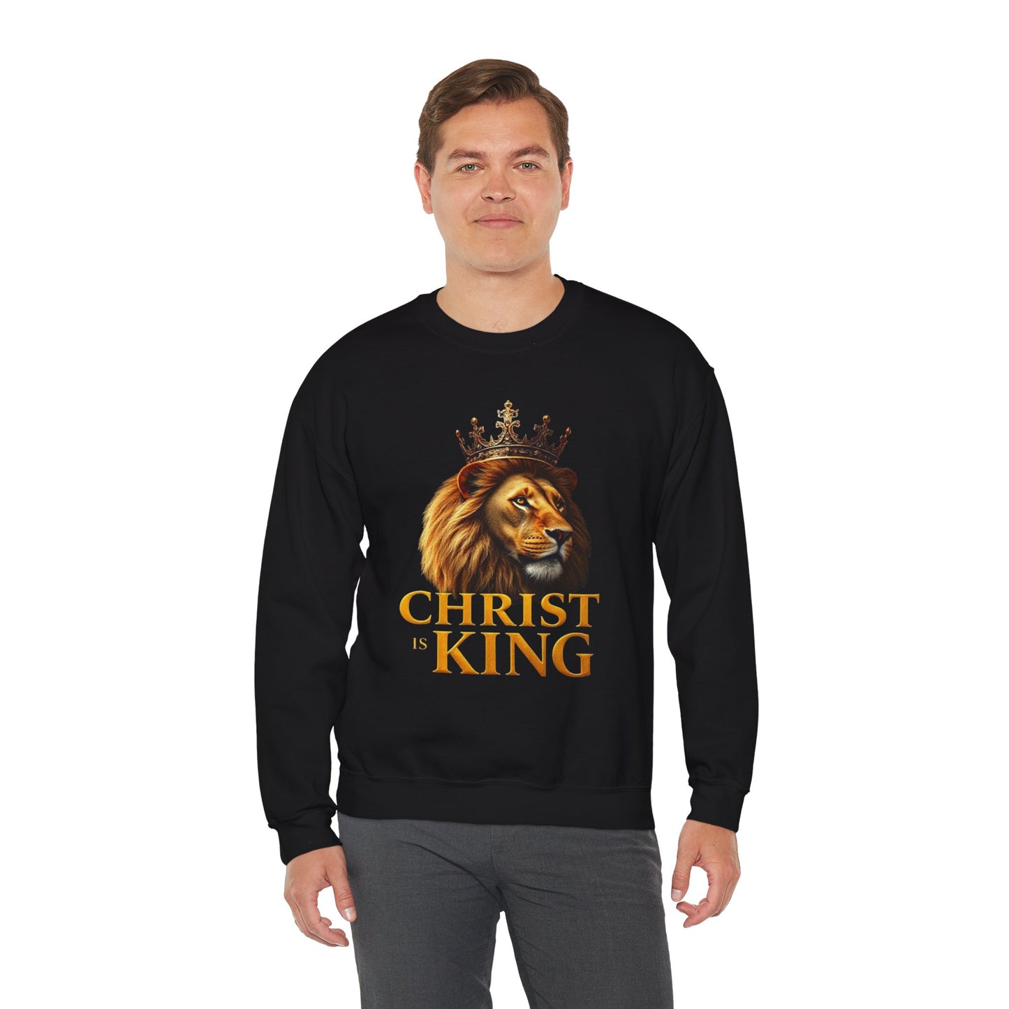 Christ is King (Lion Ed) – Men’s Christian Sweatshirt