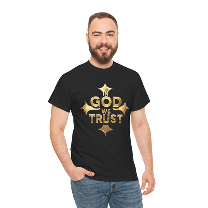 In God We Trust (Gold)- Men's Christian T-Shirt