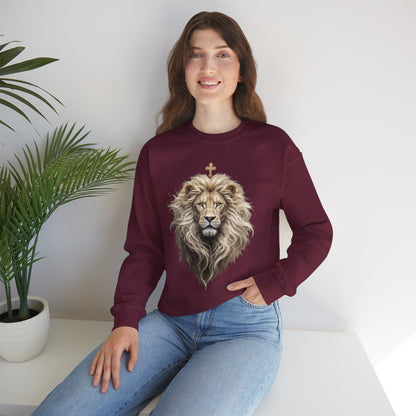 Christ is King (Lion of Judah) - Women's Christian Sweatshirt