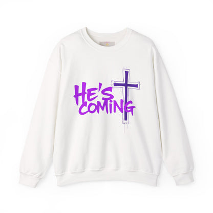 He’s Coming - Women's Bold Christian Sweatshirt