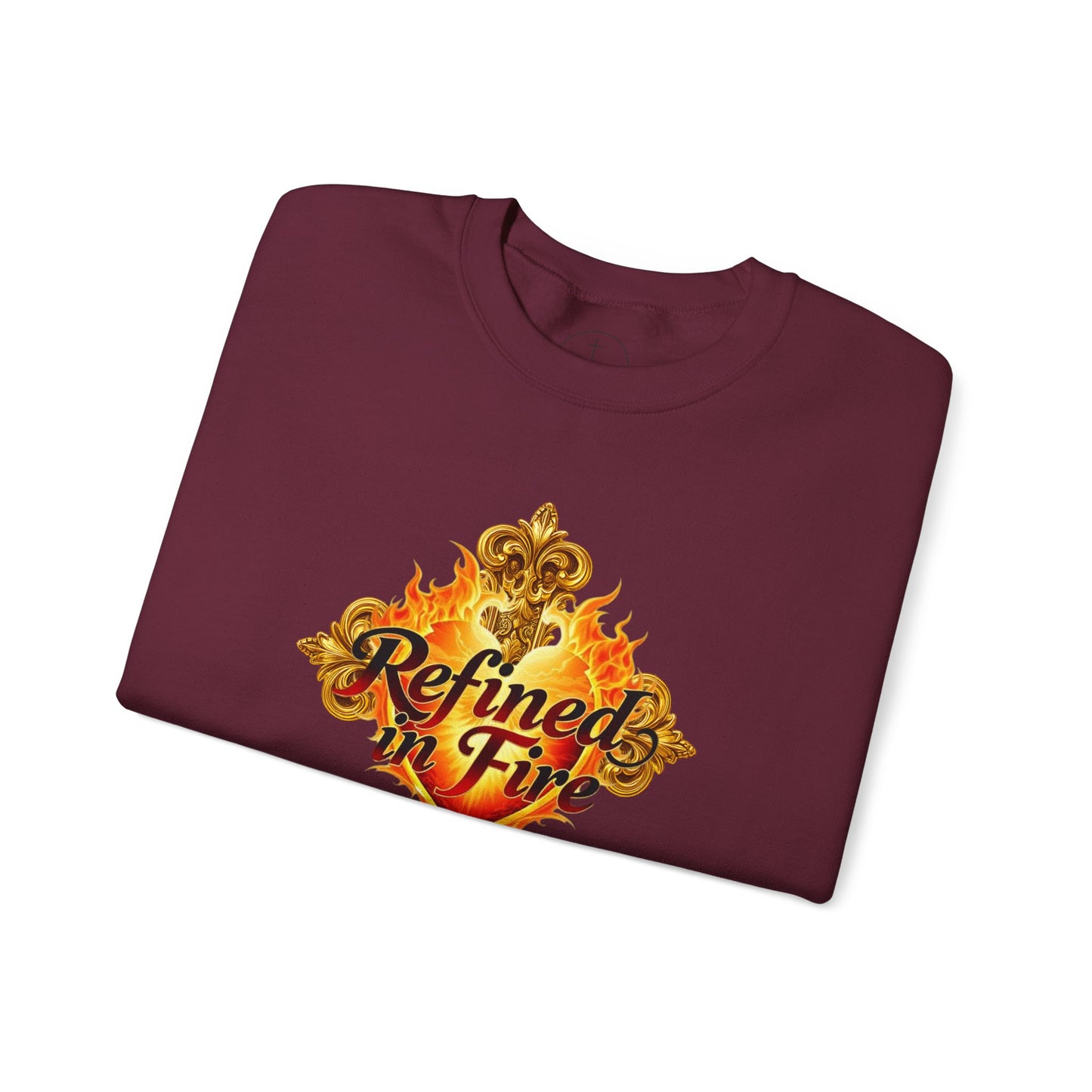 Refined in Fire - Men's Ornate Christian Sweatshirt