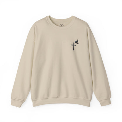 God’s Grace: Cross & Ravens Men's Sweatshirt