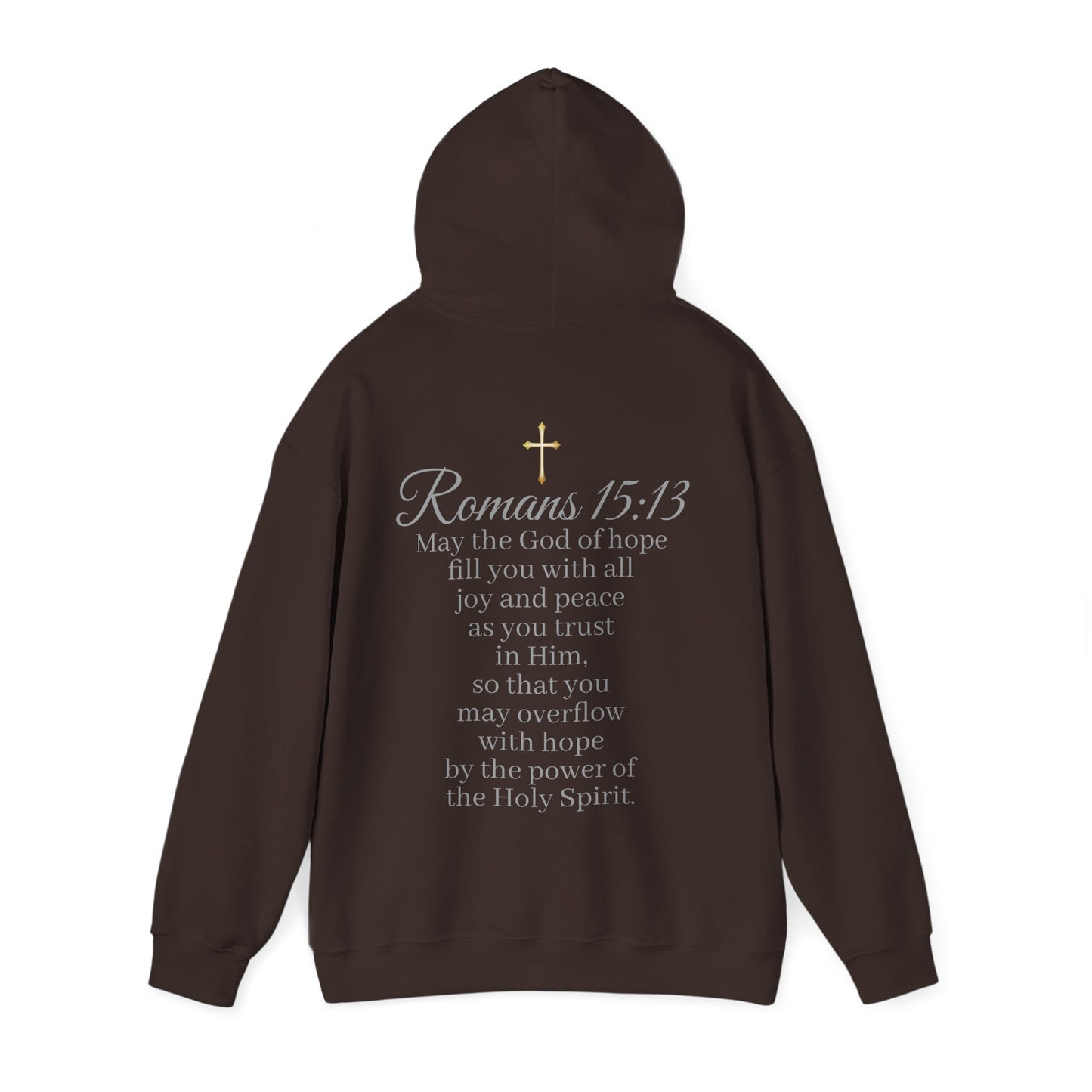Women’s “Hope” Hoodie – Inspirational Scripture Pullover | Romans 15:13