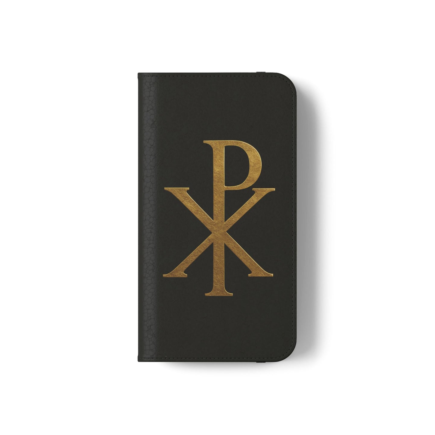 Black Chi Rho Folding Case for iPhone – Faith in Every Step