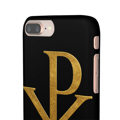 Black Chi Rho Snap Case for iPhone – The Way, Truth & Life