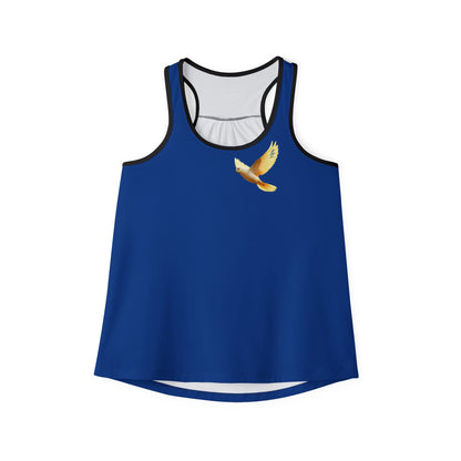 Golden Dove Women’s Christian Tank Top in Blue– Spirit of Peace and Power