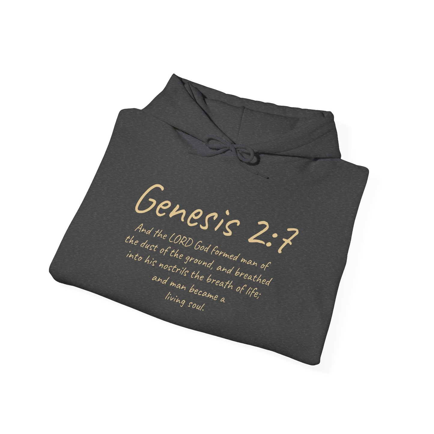 Formed from the Dust (Light Lettering) | Men’s Christian Hoodie with Genesis 2:7
