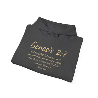 Formed from the Dust (Light Lettering) | Men’s Christian Hoodie with Genesis 2:7